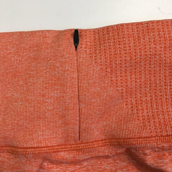 GYMSHARK Orange Zip Pocket Ruching Butt Enhancer Stretch Activewear Legging - Picture 9 of 14